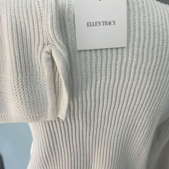 Ellen Tracy NEW Cotton Knit Sweater Long-sleeve Small - Picture 3 of 6